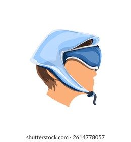 the girl in a helmet without background