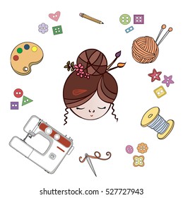 Girl and hobbies