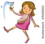 girl holding glass