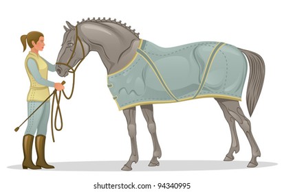 Girl with horse