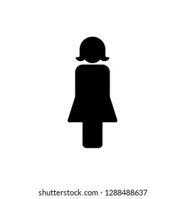 Girl, human, people, person, woman, women icon. Editable vector 500x500 Pixel.