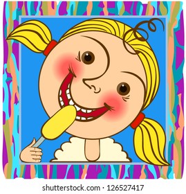 girl and ice cream