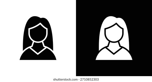 Colección de Vector de diseño de icono de niña.