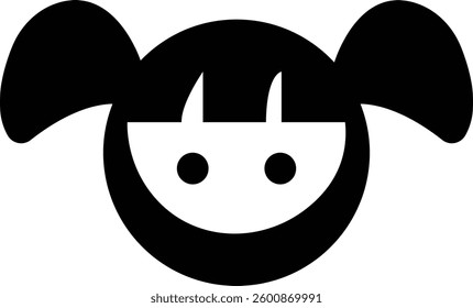 girl icon, generations avatars, Aging and Growing Process vector icons, girls characters template, isolated on transparent background, for social media and networking, apps design and development,