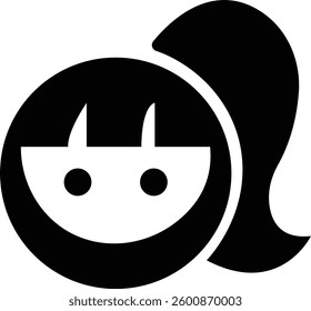 girl icon, generations avatars, Aging and Growing Process vector icons, girls characters template, isolated on transparent background, for social media and networking, apps design and development,