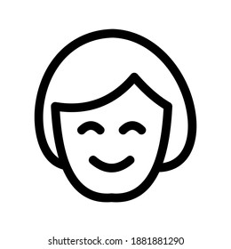 Girl icon or logo isolated sign symbol vector illustration - high quality black style vector icons

