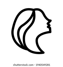 girl icon or logo isolated sign symbol vector illustration - high quality black style vector icons
