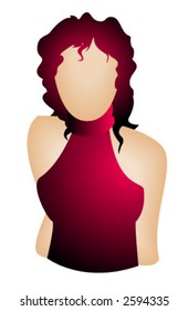 Icono de la chica - Vector