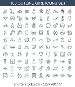 girl icons. Trendy 100 girl icons. Contain icons such as baby basket, love, children, baby, family, swing, hairstyle, couple, woman hairstyle, baby food. girl icon for web and mobile.