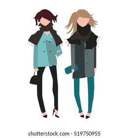 Girl illustration with shopping bags. Fashion illustration. Sunday is for shopping. Motivational quote.