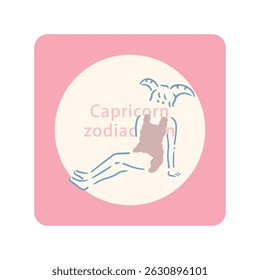 【Zodiac Sign】10.Capricorn girl illustration stock_Pale Color
