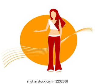 Ilustración femenina - Vector