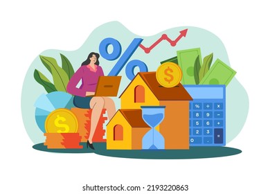 Girl with an investment loan