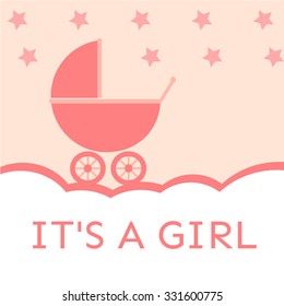 It's a girl invitation baby shower