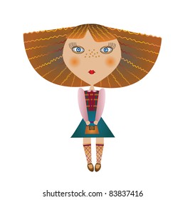 girl isolated
