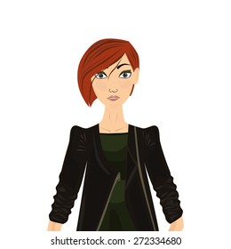 Girl in jacket