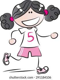 girl jogging