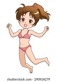 girl jump