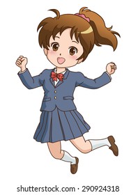 girl jump