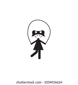 girl with a jumper icon. Illustration of family values icon. Premium quality graphic design. Signs and symbols icon for websites, web design, mobile app on white background
