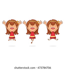 Girl jumping