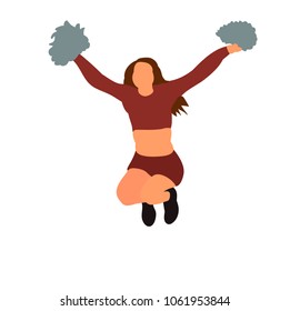 girl jumping cheerleader, sports, cheerleading