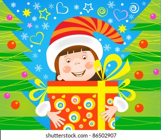 the girl keeps in the hands of my christmas gift