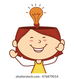 girl kid idea creative active