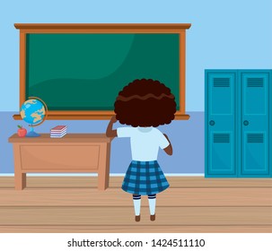 Girl kid of school design