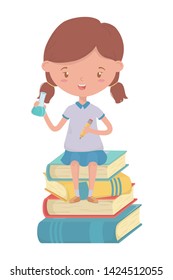 Girl kid of school design