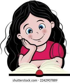 Mädchen, die die Bibel durchblättern