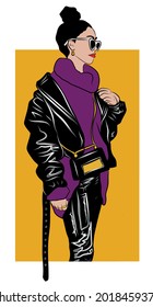 das Mädchen in der Lederjacke
