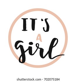 It's a girl lettering