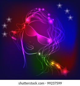 Girl light portrait