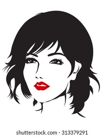 Girl Line Art