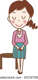 a girl listing to something.
