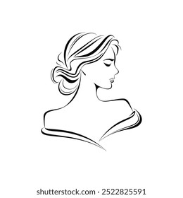 Girl logo Female Silhouette logo Woman silhouette logo Exotic Beautiful Woman Premium Vector Silhouette Pilates Woman Logo  