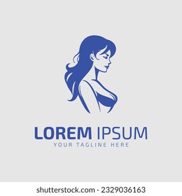 girl logo icon vector illustration template illustration design illustration woman style symbol silhouette woman isolated.
