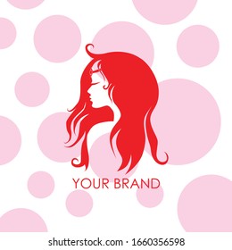 Girl Logo for your Brand Vector