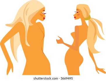 Girl with long hear