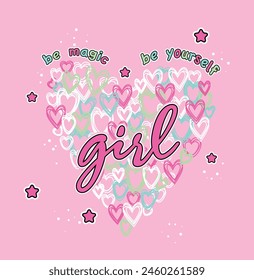 girl love hear cute magic yourself