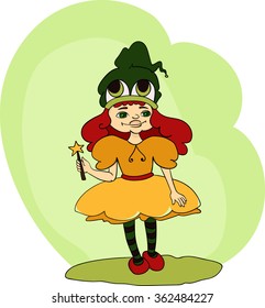 The girl with a magic wand