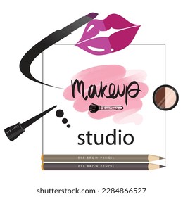 Girl Makeup Studio Logo Design