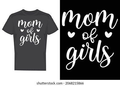 Girl mama t shirt design