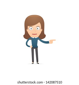 Girl manager, suitable for use in dialogs with other characters.