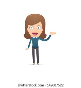 Girl manager, suitable for use in dialogs with other characters.