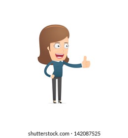 Girl manager, suitable for use in dialogs with other characters.