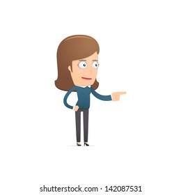 Girl manager, suitable for use in dialogs with other characters.