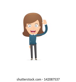 Girl manager, suitable for use in dialogs with other characters.