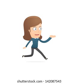 Girl manager, suitable for use in dialogs with other characters.